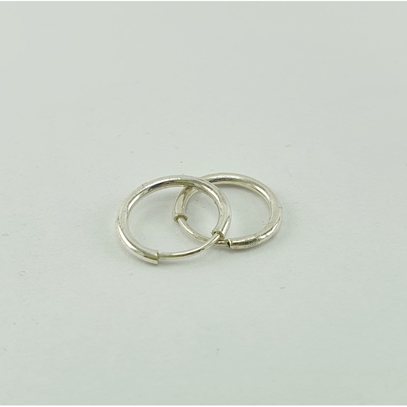 AROS DE PLATA CUBANOS FINO.