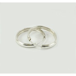 AROS DE PLATA MEDIA CAÑA.