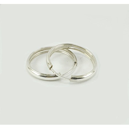 AROS DE PLATA MEDIA CAÑA.