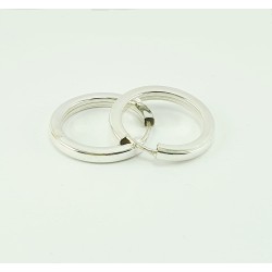 AROS DE PLATA CUADRADOS.