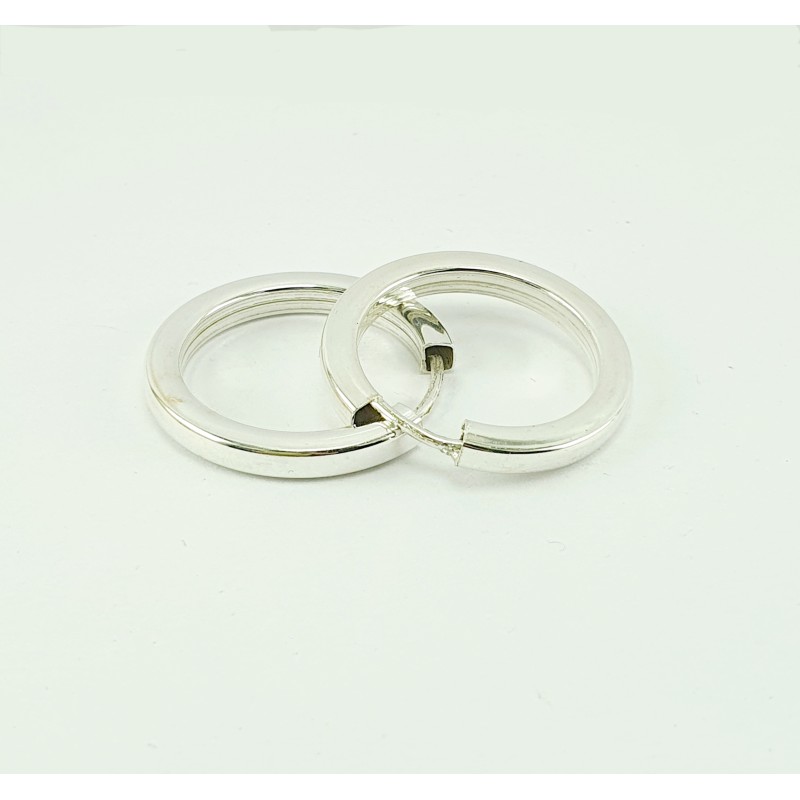 AROS DE PLATA CUADRADOS.