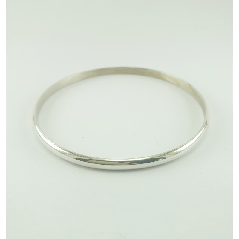 ESCLAVAS DE PLATA MEDIA CAÑA. 4mm