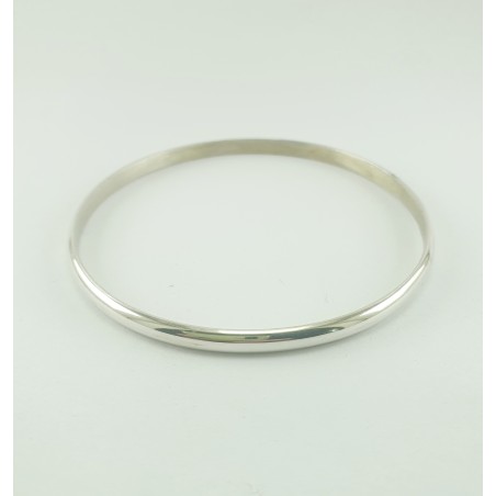 ESCLAVAS DE PLATA MEDIA CAÑA. 4mm