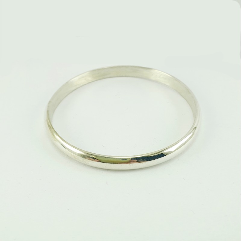 ESCLAVAS DE PLATA MEDIA CAÑA. 6mm