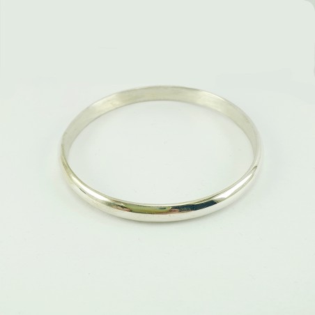 ESCLAVAS DE PLATA MEDIA CAÑA. 6mm