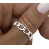 ANILLO DE PLATA CADENA.
