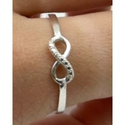 ANILLO DE PLATA INFINITO.