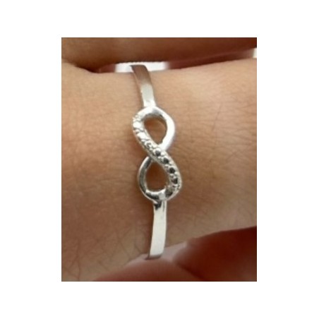 ANILLO DE PLATA INFINITO.