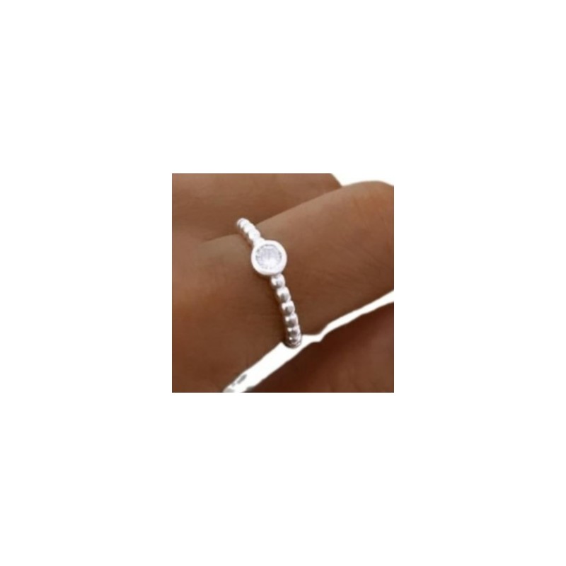 ANILLO DE PLATA CON PIEDRA