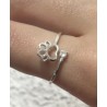 ANILLO DE PLATA HUELLA DE PERRO.