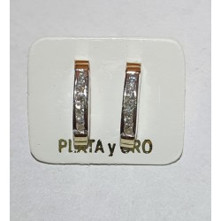 AROS DE PLATA Y ORO MEDIO...