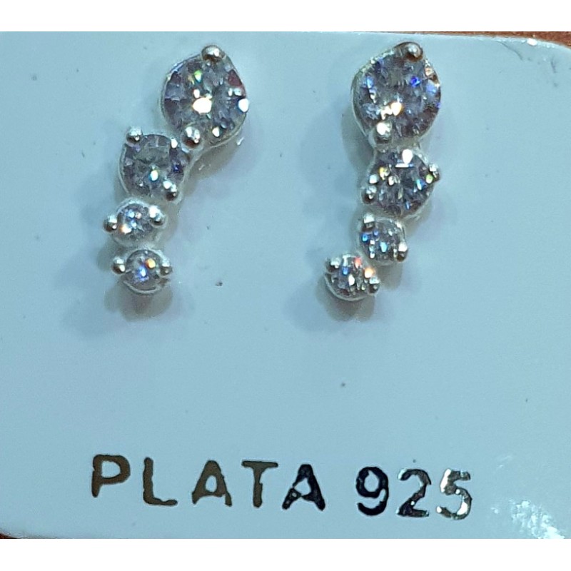 ARO DE PLATA TREPADOR 4 PIEDRAS