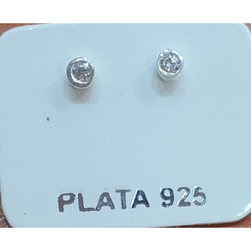 ARO DE PLATA CON PIEDRA