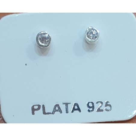 ARO DE PLATA CON PIEDRA