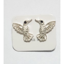 AROS DE PLATA COLIBRI GRANDE