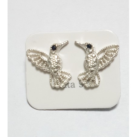 AROS DE PLATA COLIBRI GRANDE