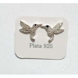 AROS DE PLATA COLIBRI PEQUEÑO