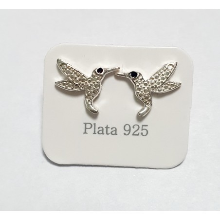 AROS DE PLATA COLIBRI PEQUEÑO