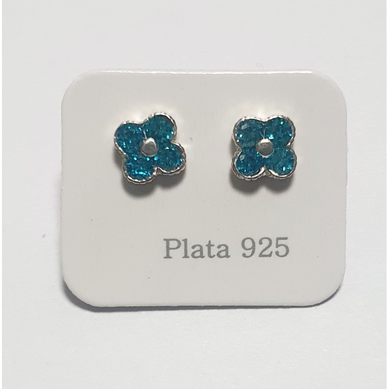 AROS DE PLATA TIPO FLOR