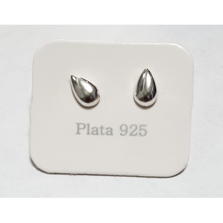 AROS DE PLATA TIPO GOTA PEQUEÑO