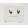 AROS DE PLATA TIPO GOTA PEQUEÑO