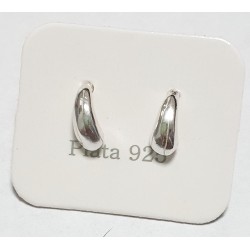 AROS DE PLATA TIPO GOTA...
