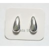 AROS DE PLATA TIPO GOTA GRANDE.