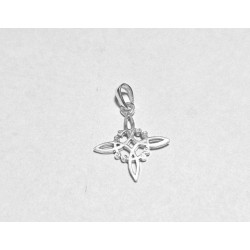 DIJE DE PLATA NUDO DE BRUJAS