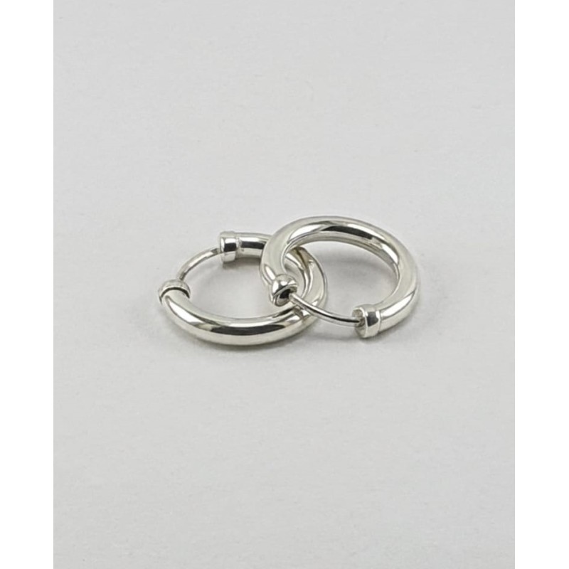 AROS DE PLATA CUBANOS GRUESO.