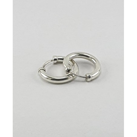 AROS DE PLATA CUBANOS GRUESO.